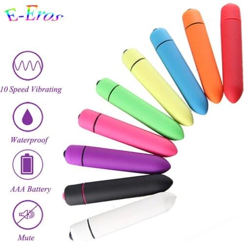 ORISSI 1Pcs Mini Bullet Vibrator Colorful AAA battery 10 Speed G Spot Vibrator Vibrating Tranquil Bullet Vibrators For Women