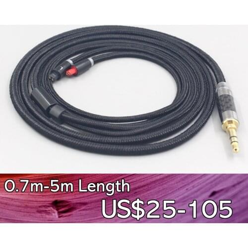 LN007554 2.5mm 4.4mm Super Soft Headphone Nylon OFC Cable For Audio-Technica ATH-IM50 IM70 ath-IM01 ath-IM02 ath-IM03 ath-IM04