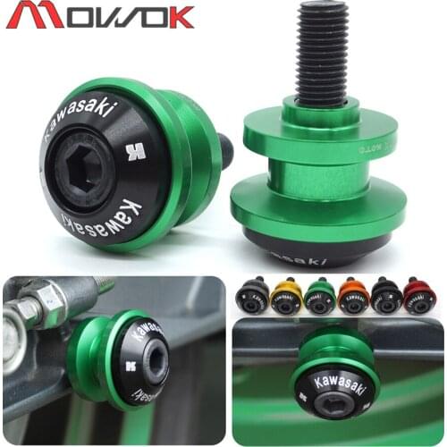 10MM For KAWASAKI Z1000SX Z750 ZX10R ZX14RNinja 400R Ninja 650R EX650 ER-6F/N Versys 1000 Motorcycle CNC Swingarm spool Sliders