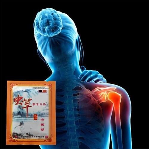 Medical Cordycep Active Meridians Heating Leg Joint Analgesic Plasters Rheumatoid Arthritis Lumbar Cervical Spondylosis Pain Rel