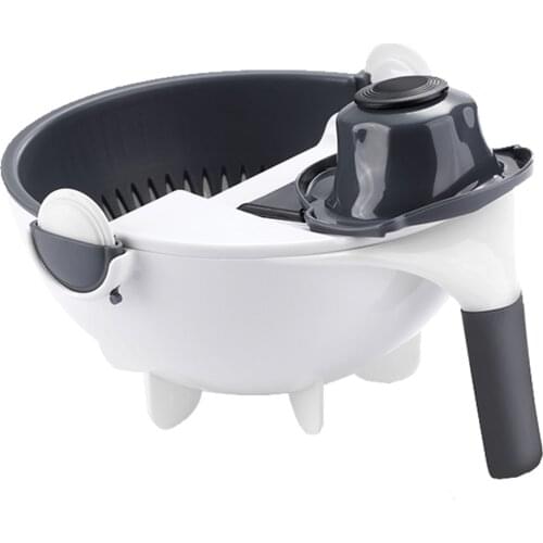 Multifunctional Vegetables Meat Slicer Grater Shredder DIY Set with Big Capacity Jar with Basket Manual Manuomotive Mini Size