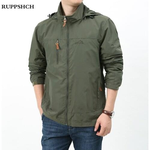 2021 Autumn Men Jackets Waterproof Military Hooded Water Proof Wind Breaker Casual Coat Male Clothing Outdoor Jackets Men