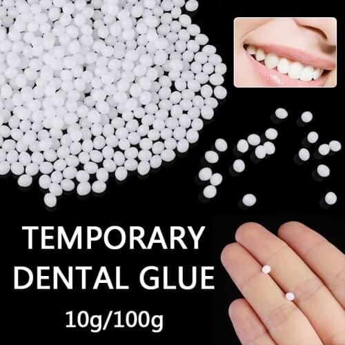 10g/100g Solid Glue Dental DIY Temporary Teeth Tooth Repair Kit Resin Gaps FalseTeeth Solid Denture Adhesive Props