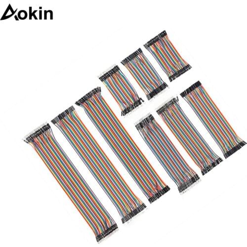 Dupont Cables for Breadboard Jumper wires 10/20/30 cm Ribbon cables Kit male to female to male Dupont lines Kit for Arduino