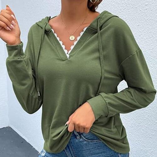 Solid Hoodies Women Vintage Draw String Sweatshirts Hooded Harajuku Winter Casual Pullovers Korean Long Sleeve Sweatshirts New