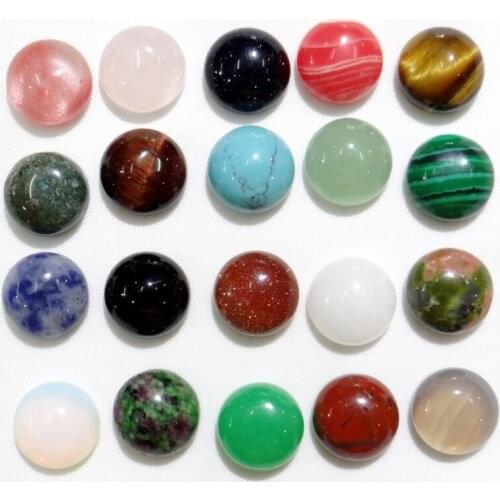 Wholesale 100pcs Natural brazil sodalite stone Cabochons 10mm beads No Hole for DIY Jewelry making Ring necklace