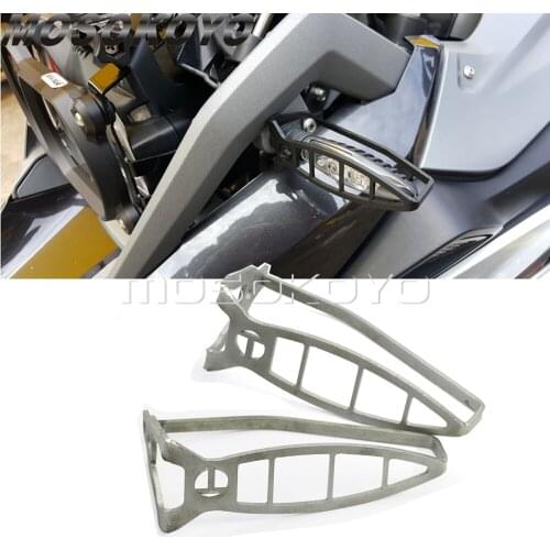 Silver Indicator Grille Turn Signal Lights Protection Cover For BMW S1000RR F700GS F800R F800GT F800GS R nineT 2009-2015