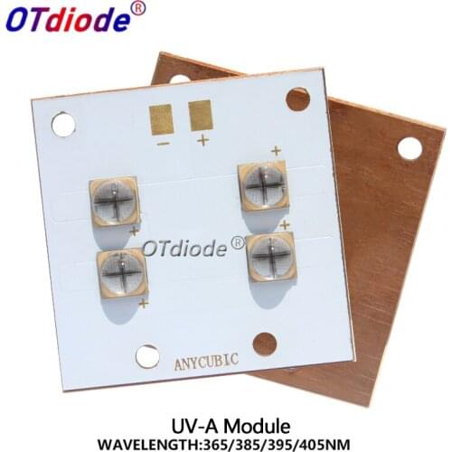 40W 3D Printers Led UV Module Curing Parts Purple Lamp Anycubic Photon Glue Photosensitive Accessories 40*40mm Copper Substrate