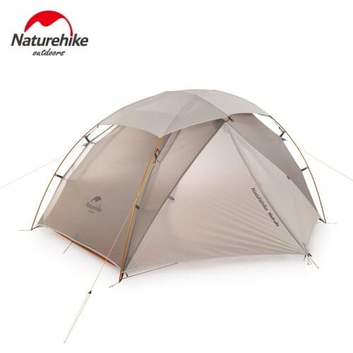 Naturehike Camping Double-layer Dome Tent Outdoor Hiking Riding Wild 2 person 4 Season Snow-proof Tent PU4000