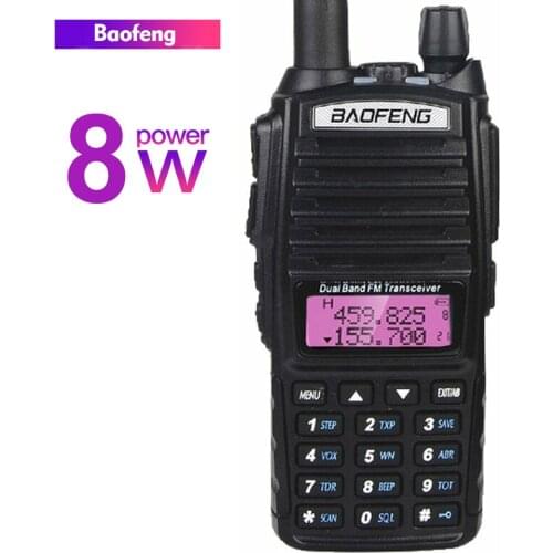 UV-82 Baofeng 8W FM Radio UV Dual Band 136-174 & 400-520MHz Walkie Talkie UV82 Ham Station Amateur