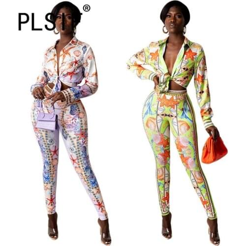 Women Full Sleeve Tracksuit 2 Pieces Crop Top And Long Pant Slim Club Two Pieces Tracksuits