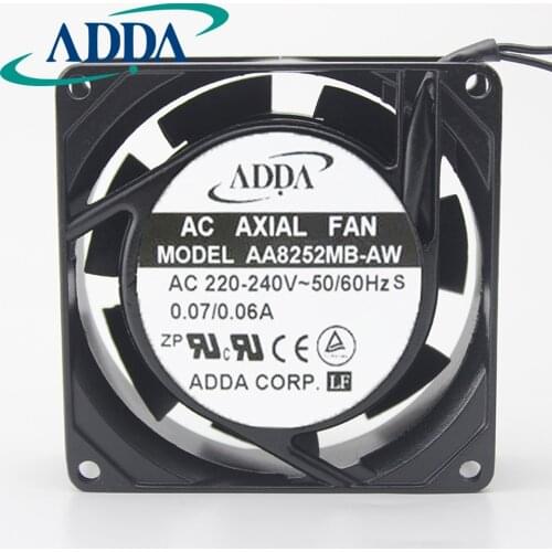 1pcs AA8252MB-AW 8025 80mm 80*80*25mm 0.07/0.06A axail fan 15CF MAC 220V cooling fan