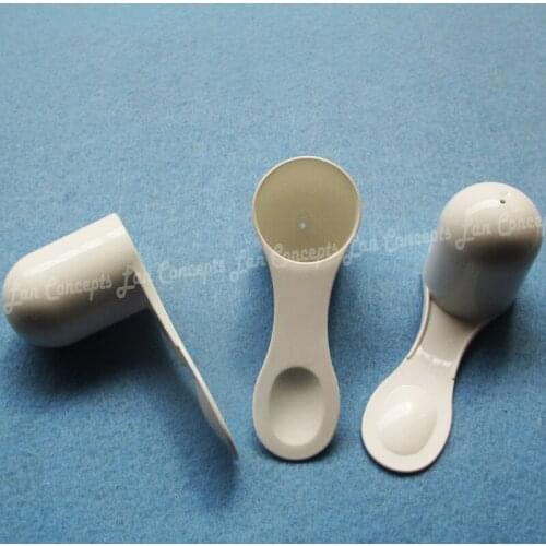 10g / 20ML HDPE Spoon 10 gram Plastic Measuring Scoop for medical milk powder Liquid - white 1000pcs/lot wholesale
