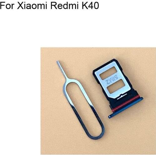 2PCs For Xiaomi Redmi K40 Tested Good Sim Card Holder Tray Card SlotFor Xiaomi Redmi K 40 Sim Card Holder RedmiK40