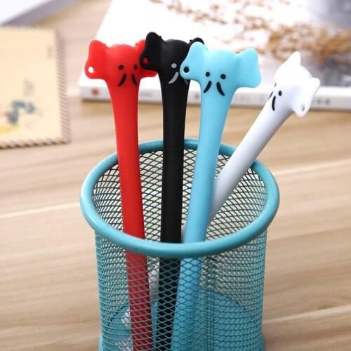 36 pcs/lot Creative Elephant Gel Pen Cute 0.5 mm black Ink Signature Pens Promotional Gift Office School Supplies