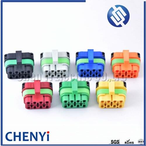 Delphi 8 Pin way 2.8 mm auto waterproof connector plastic housing plug electric wiring harness cable Plug （Multiple slots forms