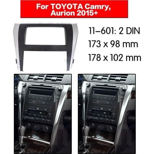 Car Stereo Radio Fascia Plate Panel Frame Kit For Camry, Aurion 2015+ car radio fascia installation kit