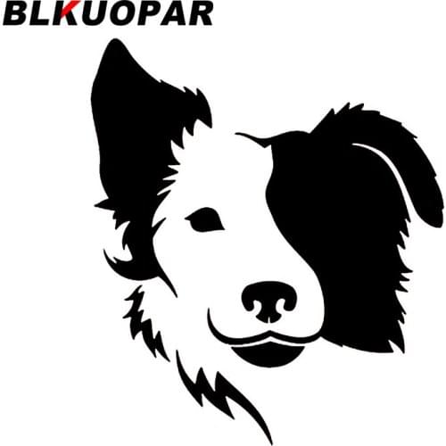 BLKUOPAR for Border Collie Car Stickers Waterproof Personality Decals Anime Cute Die Cut Creative Vehicle Refrigerator Decor