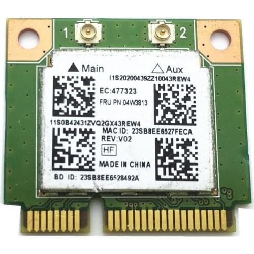 For Realtek RTL8723BE 802.11bgn + BT4.0 Wireless Card For Lenovo Thinkpad E540 S440 S540 FRU 04W3813