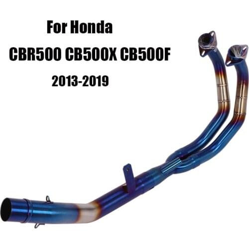 For Honda CBR500 CB500X CB500F Exhaust System Front Header Tube Modified Connect Link Pipe Slip On Motorcycle 51mm