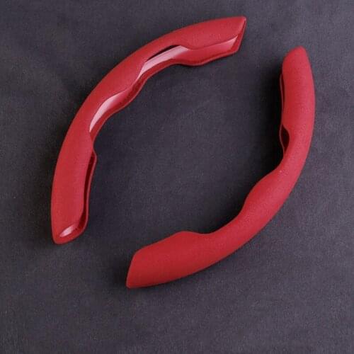 Fleece Steering Wheel Cover Protection Cover Car Interior Decoration Accessories for 2015-2020 Ford Mustang