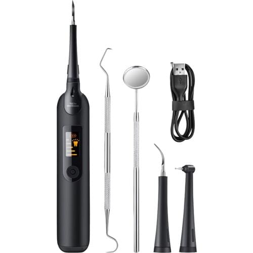 Battery Powered Bathroom Ultrasonic Sonic Electric Tooth Cleaner LED Display Oral Irrigator Portable Hygienic Home Dental Scaler