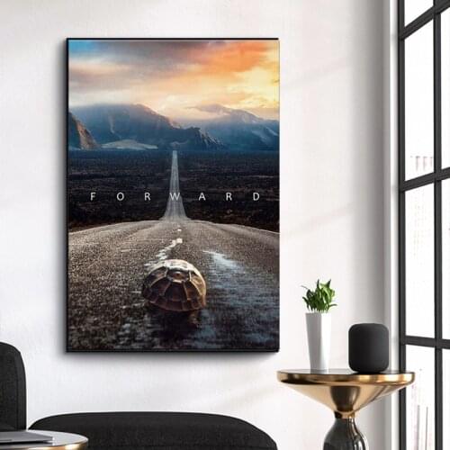 Positive Mindset forward Canvas Painting Home Decor Wall Art Pictures for Living Room Movie Cuadros Modern Room Decor