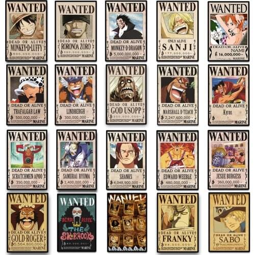 Kids Room Art Mural One Piece Luffy Print Japanese Anime Poster Picture Dedroom Canvas Painting Home Manga Decoration Cuadros