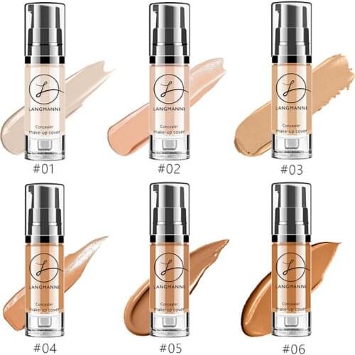 LANGMANNI facial whitening concealer foundation bright white cream lasting waterproof makeup brighten skin color BB cream TSLM1