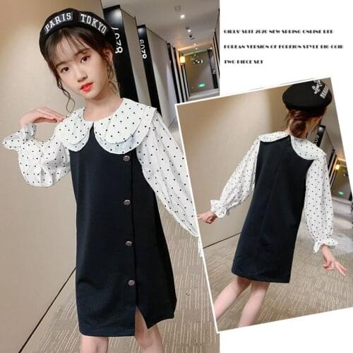 Fashion New Baby Girls Dress Solid Color Long Sleeve Children Princess Dress girls Toddler Casual Kids Vestido Clothes