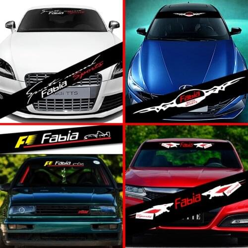 Car Front Rear Windshield Prevent Sunlight Reflection Stickers Decoration Decals Styling Parts For Skoda Fabia Accessories