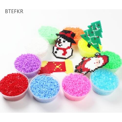 1000Pcs/Bag 2.6MM Hama Beads Puzzle Toys 72 Colors Kids Education DIY Perler Beads Toys 3D Puzzle Perler Beads Perles de Hama