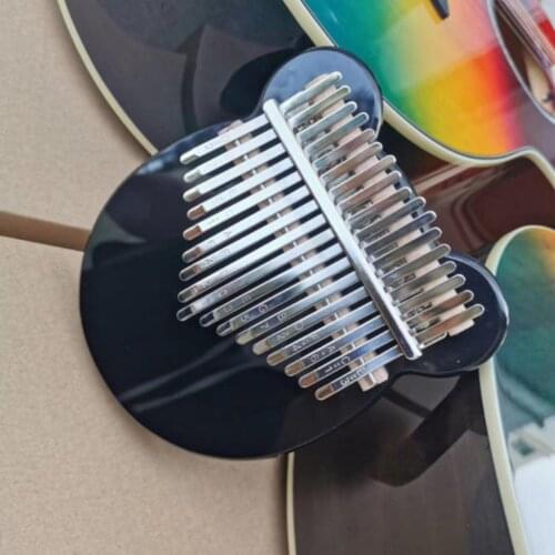 Professional Kalimba 17 Key Thumb Piano Black w/ Case Tuner Hammer Cloth