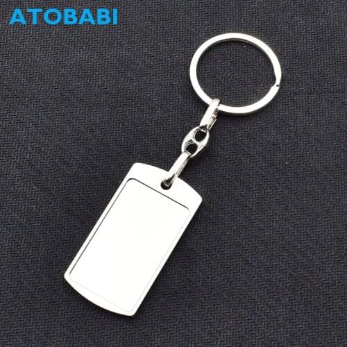 Blank Plate Styling Key Rings Metal Car Keyring Alloy Keychain Key Chain Holder Accessories For Toyota CHR Camry Aygo Avensis