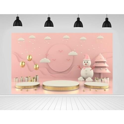 Scopiso Abstract Geometric Shape Christmas Tree Scene Concept 3D Vinyl Photo Studio Decoration Props Photography Background