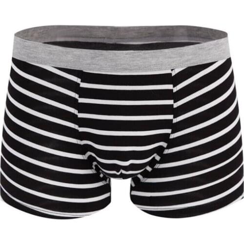 10Pcs/lot Shorts Mens Striped Underwear Soft Boxers Cotton Boxer Men Boxer Shorts Plus Size Boxers Mens Underpants