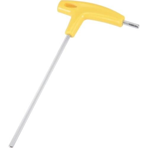 Uxcell 6mm Metric Long Arm T-Handle Hex Key Wrench Chrome Finish