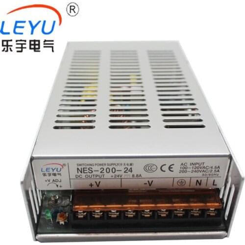 High Quality DC Single Output power LEYU NES-200 series Switching Power Supply