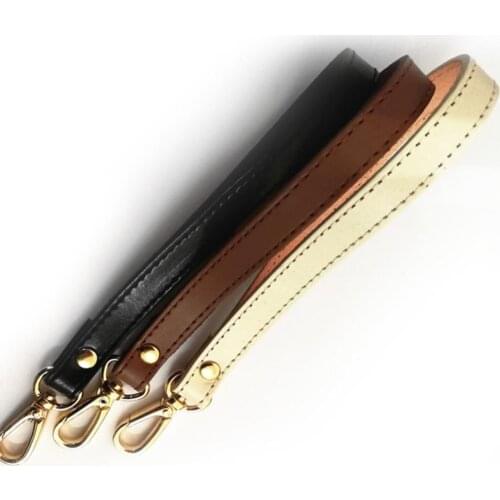 Womens Wallet strap Genuine Leather black bag strap accessories leather wrist strap clutch bag small Bagpack Strap