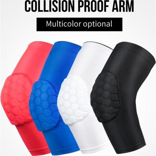 1 Pair Breathable Elastic Elbow Guard With Crash Cushion And Silicone Antiskid Strengthen Elbow Protection More Secure