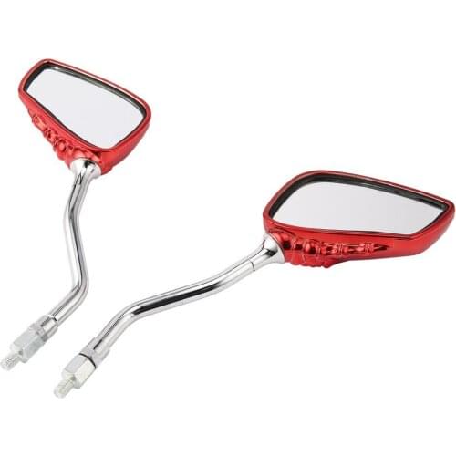 2 Pieces Full Angle Adjustment Electric Car Rearview Mirror Reversing Mirror Skull Claw Motorcycle Rearview Mirror
