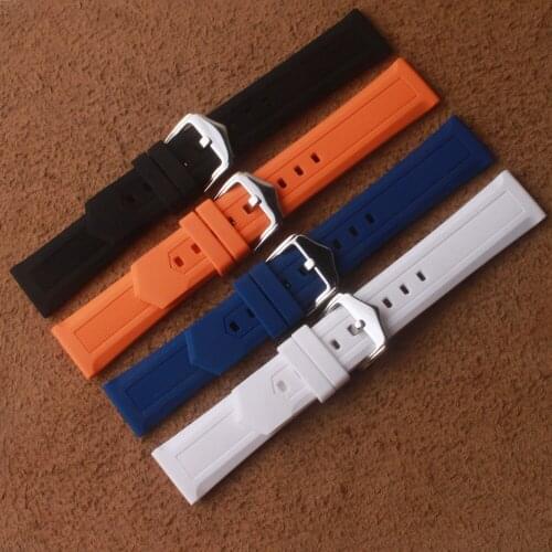 20mm 22mm Rubber Silicone Watch Strap Waterproof Bracelet Watchband for TAG HEUER Accessories Black Blue Orange White Mens Lady