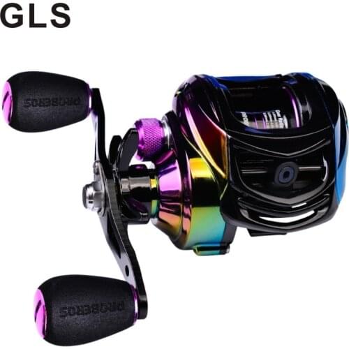 2022 GLS brand double wire cup metal drop wheel weight 213G magnetic brake system fishing gear supplies Colorful fishing reel