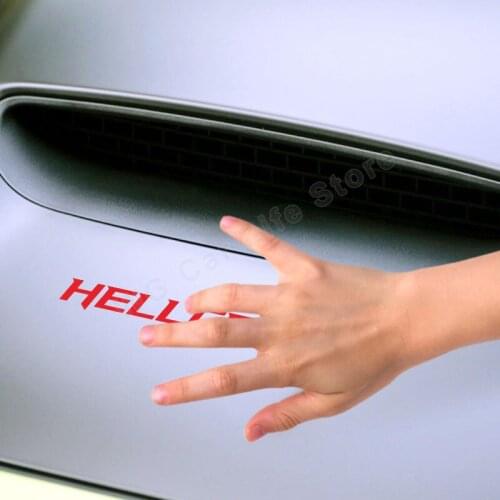 4pcs Car Vinyl Hood Decal Stickers For Dodge Hellcat Auto Vinyl Film Decals Automobile Decoration Sport Styling Tuning