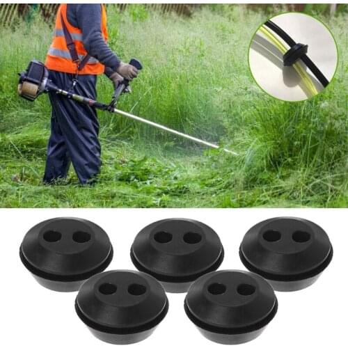 5Pcs Fuel Hose Oil Pipe Tool Parts Replacement Cutter Grass Trimmer Fuel Oil Pipe Hose Washer Grommet 2 Holes