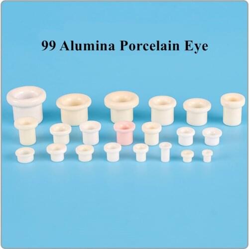 99 Porcelain Eye Textile Machine Parts Alumina Guide Wire Porcelain Eye Ceramic Eyelet Porcelain Bead