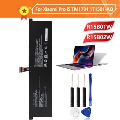 Xiao mi R15B02W R15B01W Phone Battery For Pro i5 171501-AQ TM1701 15.6 inch Series 7900mAh + Tool