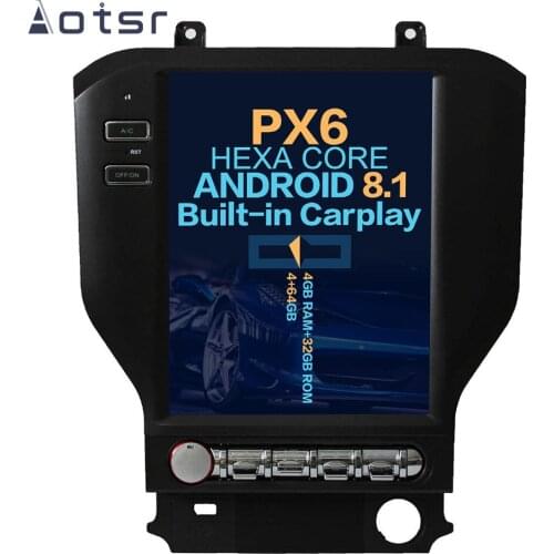 Aotsr Tesla 10.4“ Vertical screen Android 8.1 Car DVD Multimedia player GPS Navigation For FORD MUSTANG 2015-2017 carplay