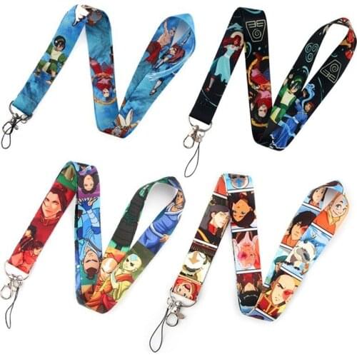 Avatar The Last Airbender Neck keychain necklace webbings ribbons Anime Cartoon Strap Lanyard ID badge Keychain Lanyards