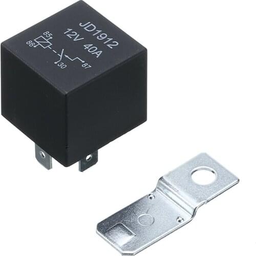 Auto Relay With Socket Electrical DC 12V 40A 4 PIN Relays Automotive Car Truck Boat Relay Normally Opening Contact